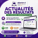 Actualités des résultats du concours administratif session 2026