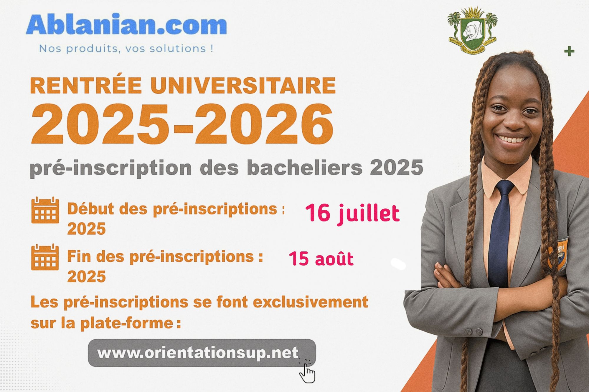 Lire la suite à propos de l’article Préinscription des Bacheliers 2025 en Côte d’Ivoire