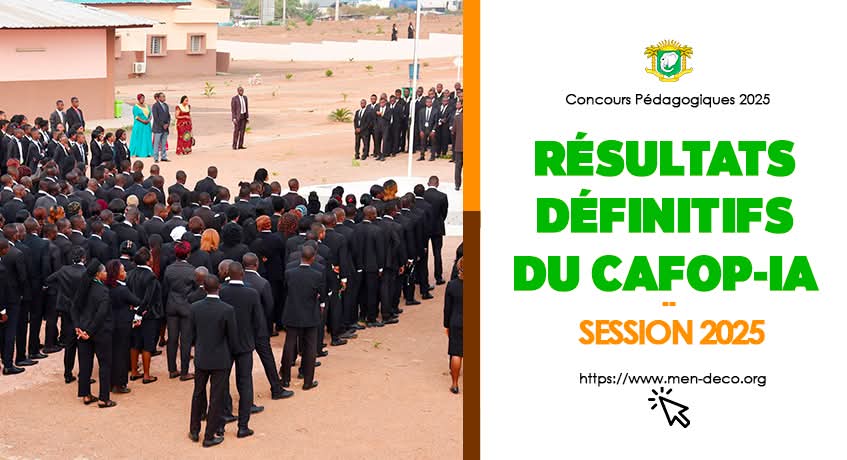 Lire la suite à propos de l’article Résultats définitifs concours CAFOP IA 2025 disponibles