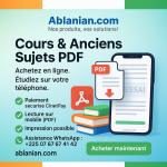 Achats de cours PDF