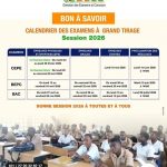 Programme des examens scolaires en Côte d&rsquo;Ivoire