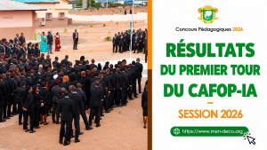 Lire la suite à propos de l’article Résultats CAFOP IA 2026 premier tour disponibles ici