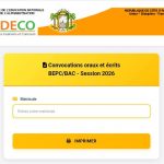 Les convocations du CEPE, BEPC et BACCALAURÉAT, session 2026, sont disponibles Côte d&rsquo;Ivoire