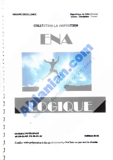 Première page : Cours ENA 1er tour Logique 1