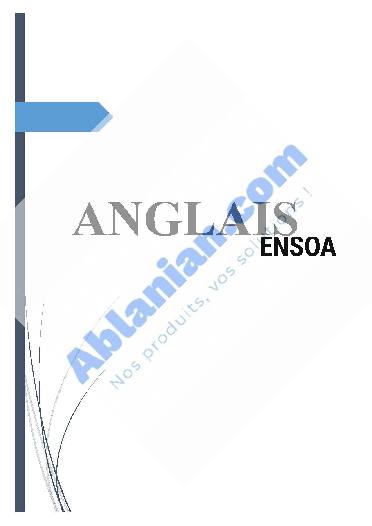 Première page : Cours ENA 1er tour Anglais 1