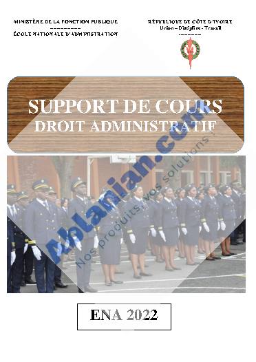 Première page : Cours ENA 2nd tour droit administratif (2022)
