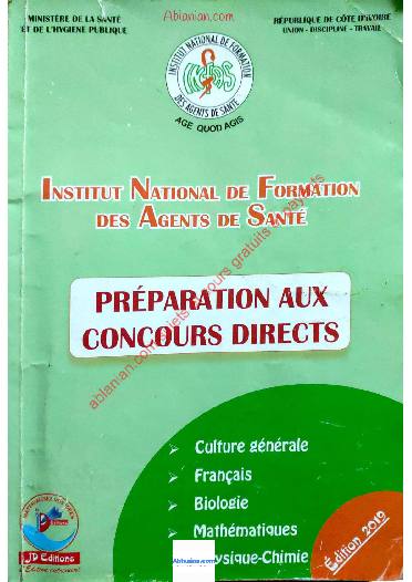 Première page : Cours INFAS BAC BEPC officiel 2020