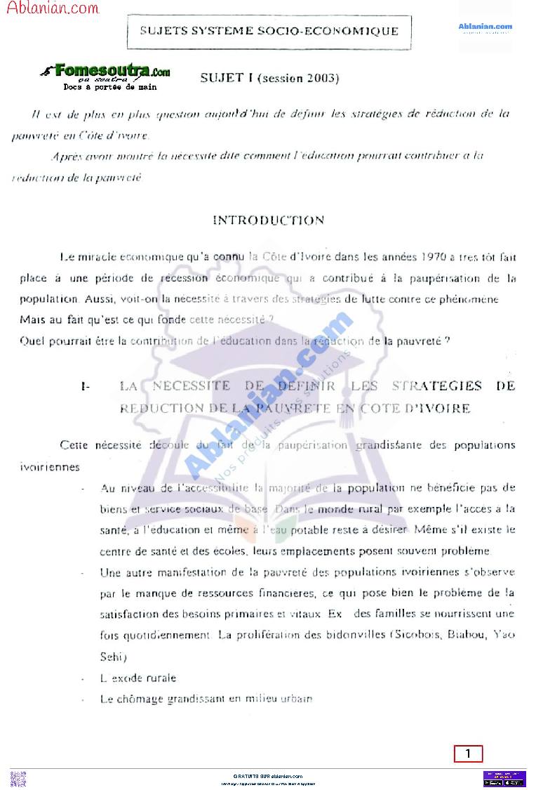 Première page : anciens sujets ENS éducateur 2015