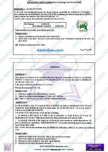 Première page : Ancien Sujet concours administratifs anciens sujets comptabilité